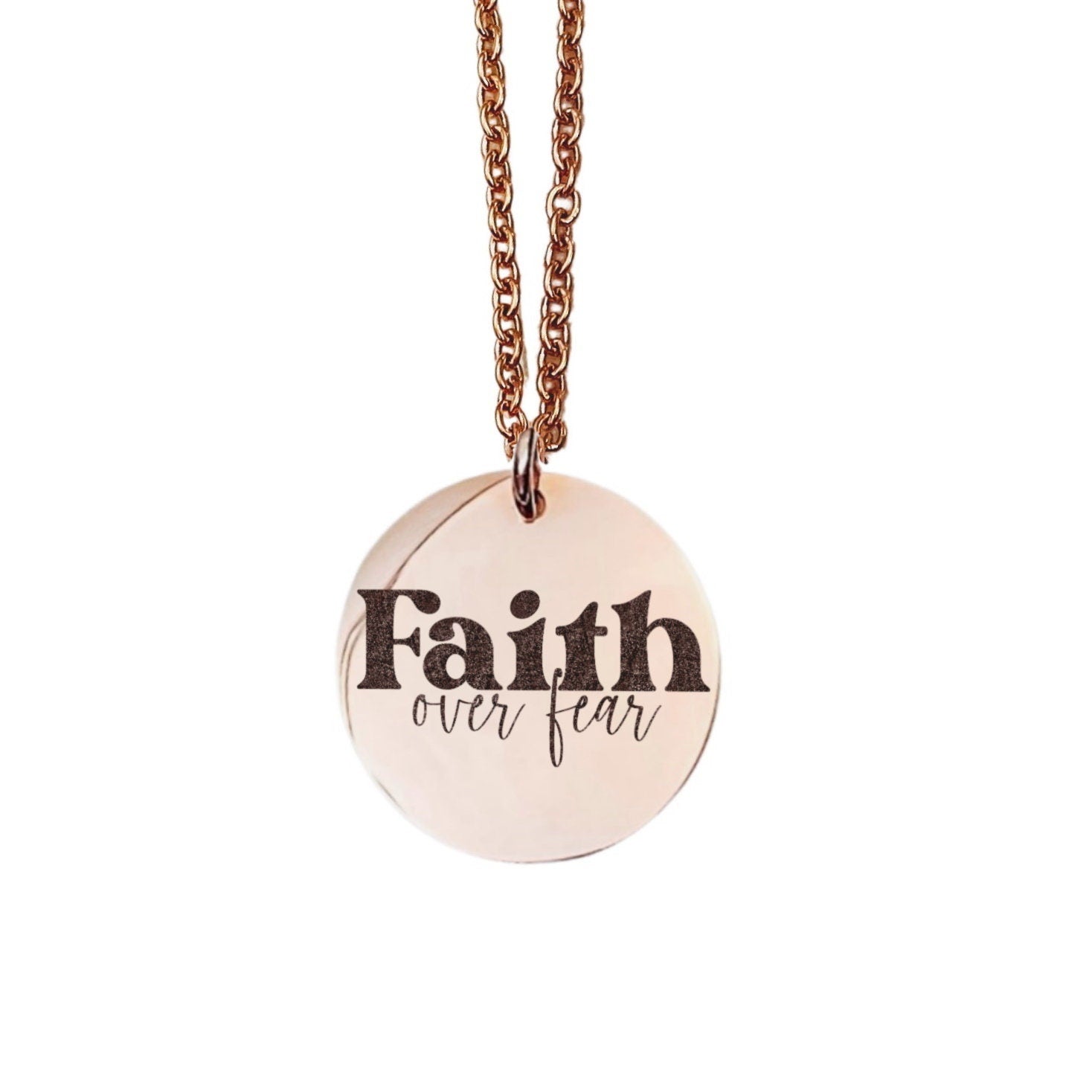 FAITH OVER FEAR NECKLACE - Avy + Tay