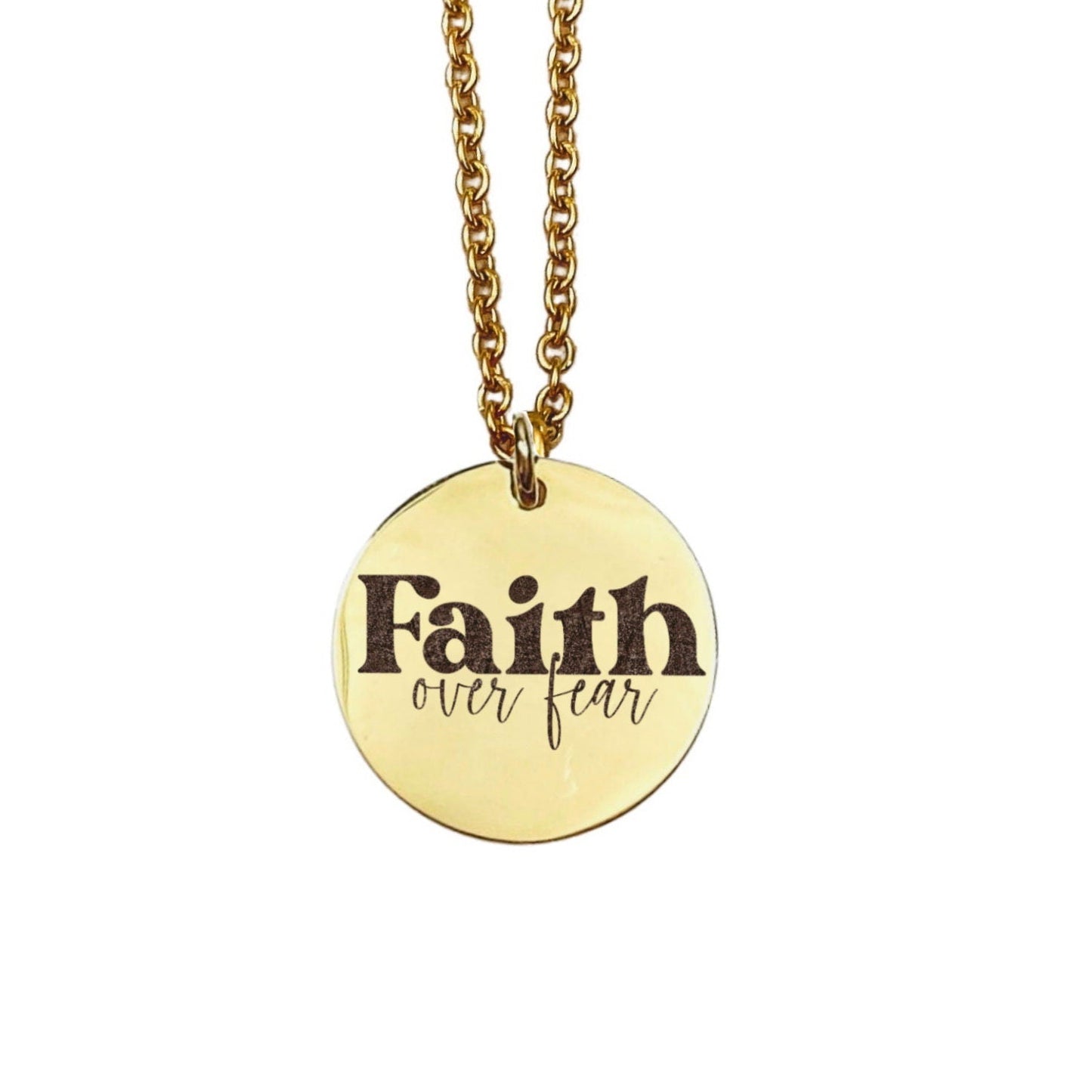 FAITH OVER FEAR NECKLACE - Avy + Tay