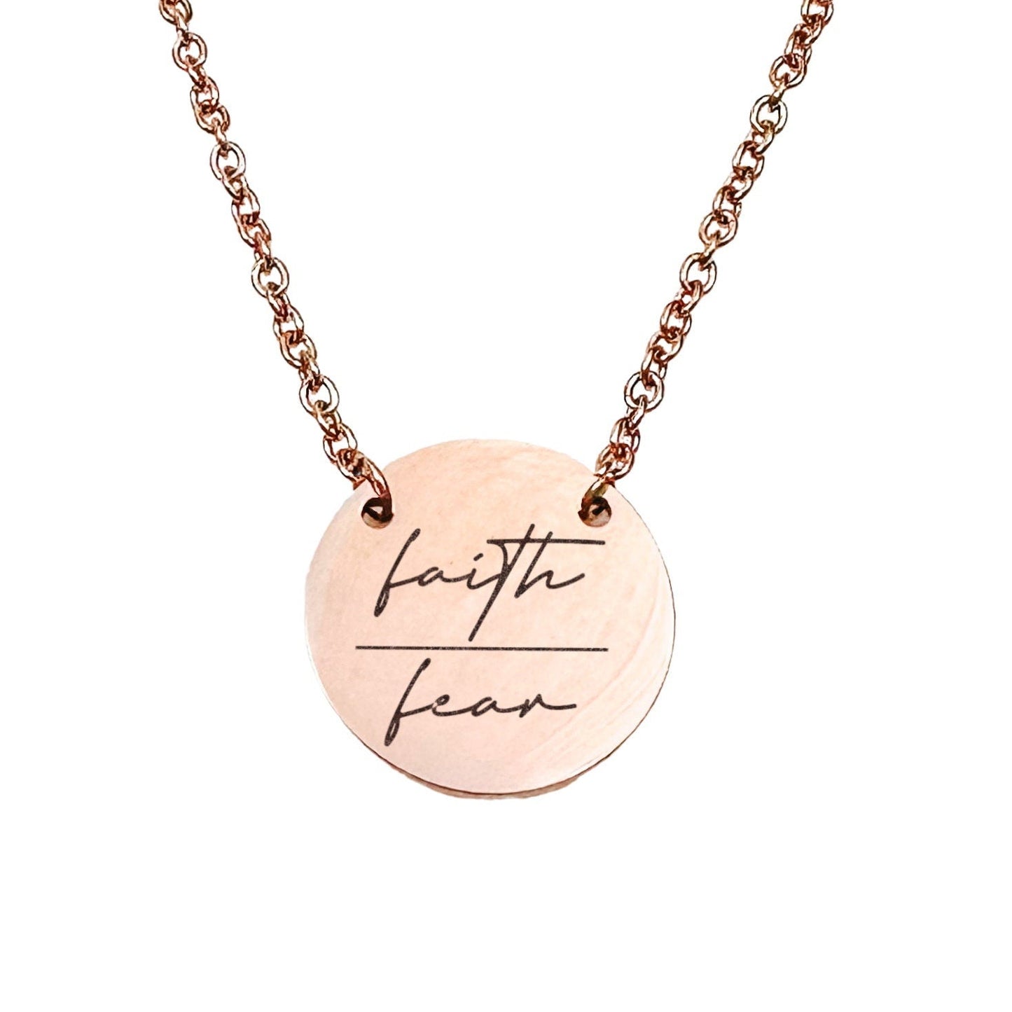 FAITH OVER FEAR NECKLACE - Avy + Tay