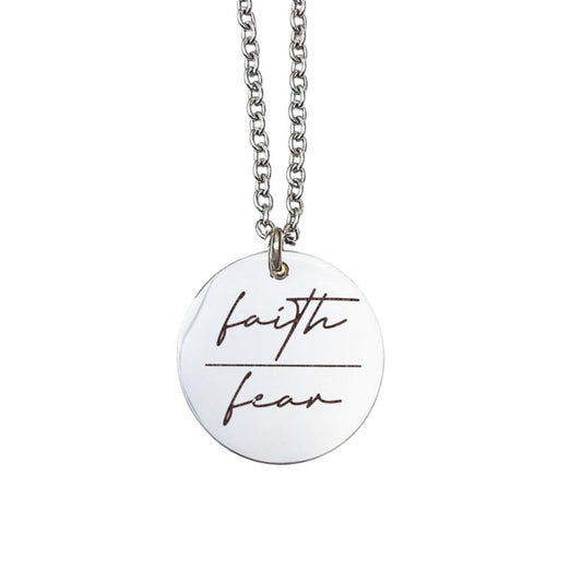 FAITH OVER FEAR NECKLACE - Avy + Tay