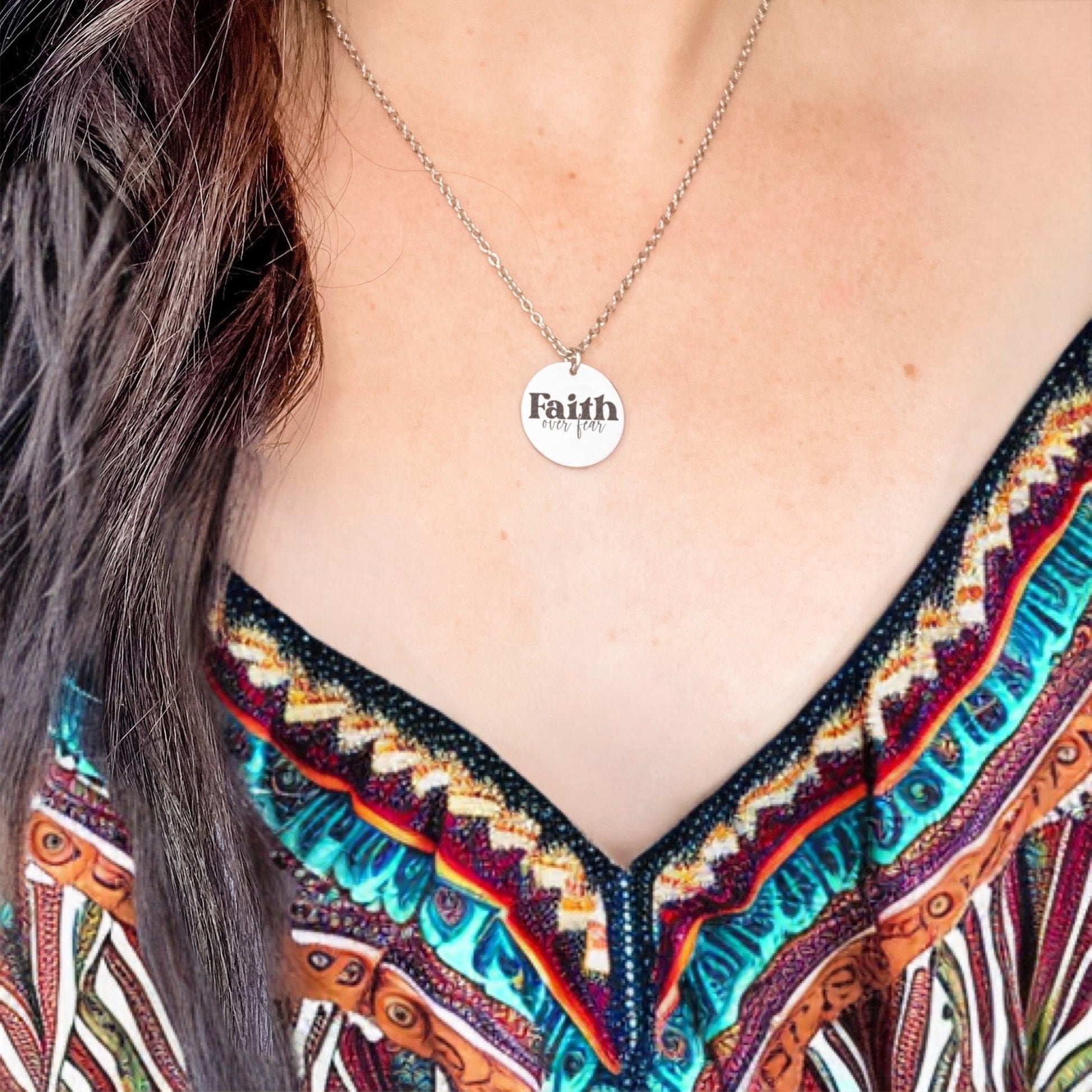 FAITH OVER FEAR NECKLACE - Avy + Tay