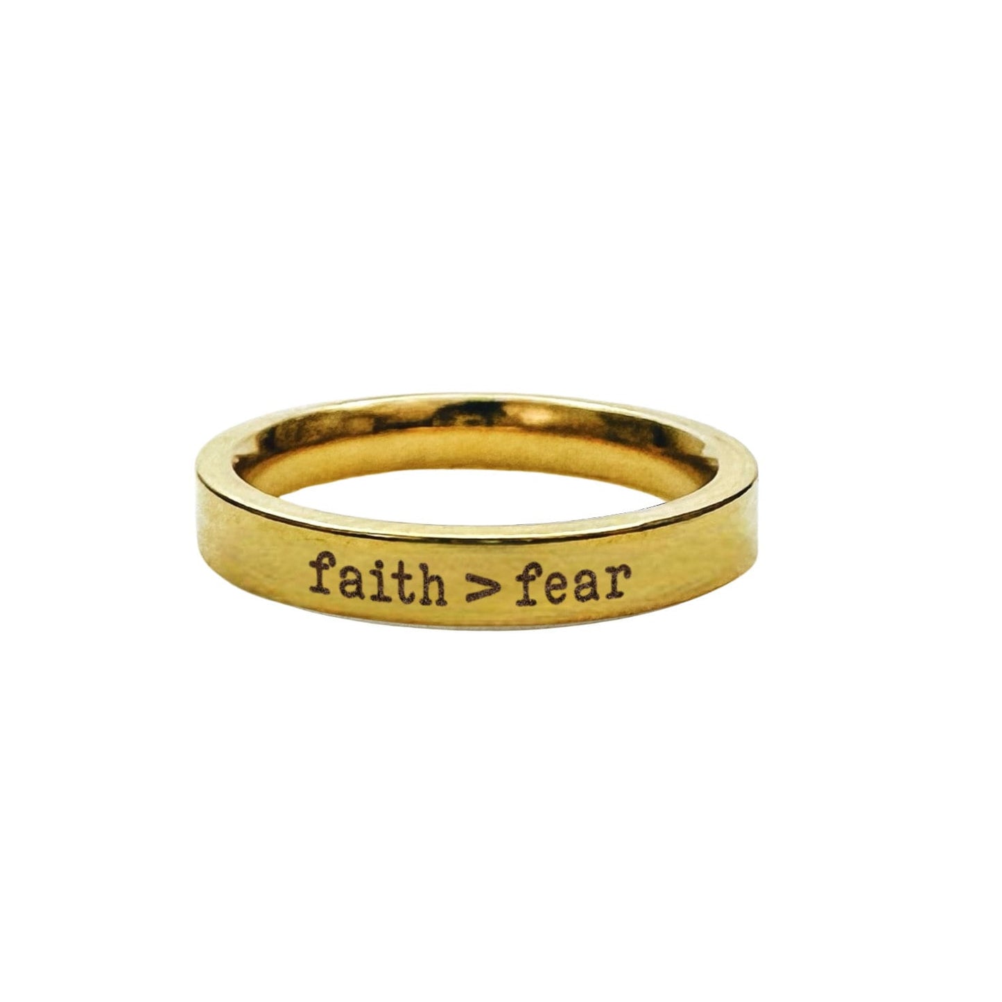 FAITH OVER FEAR RING - Avy + Tay