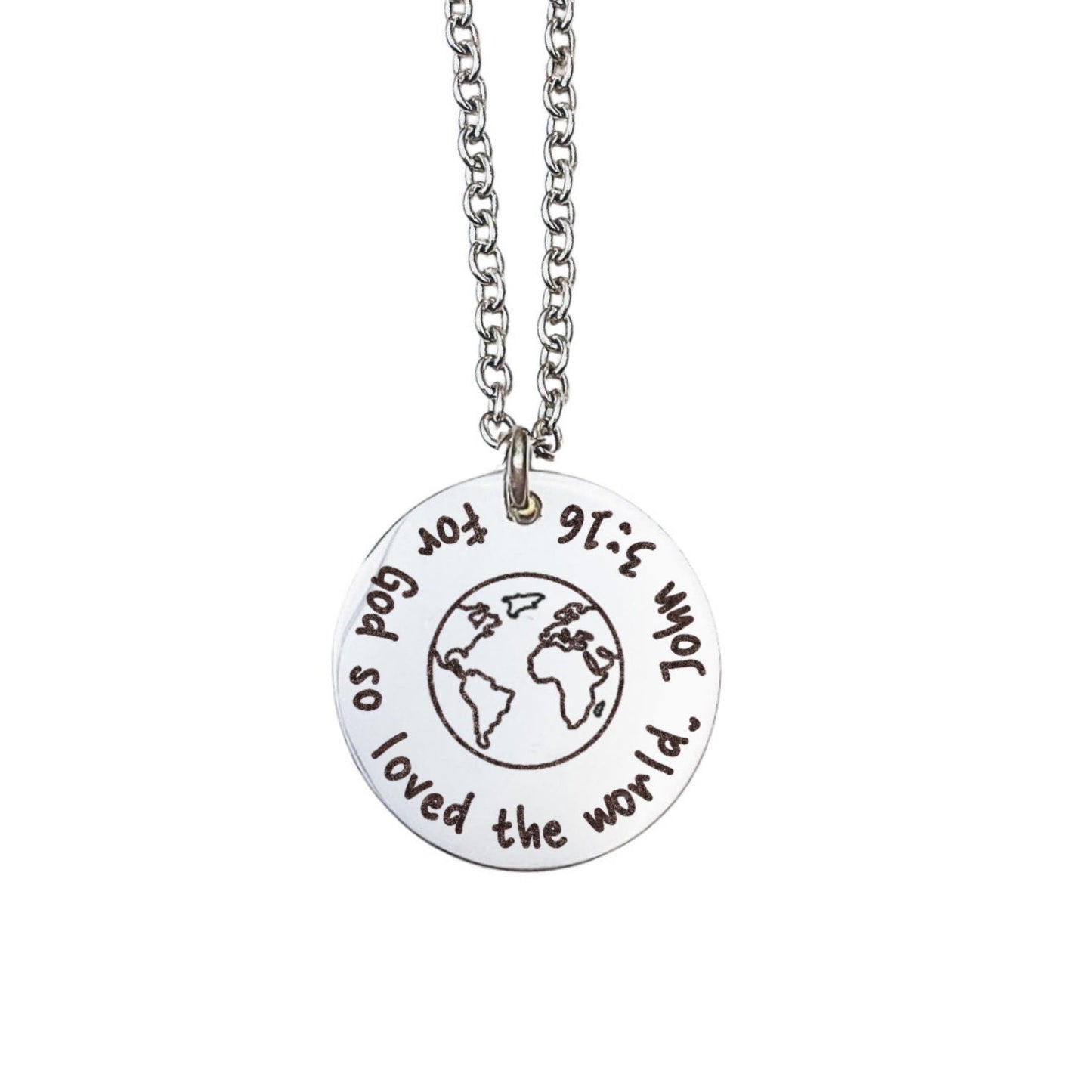 FOR GOD SO LOVED THE WORLD JOHN 3:16 NECKLACE - Avy + Tay