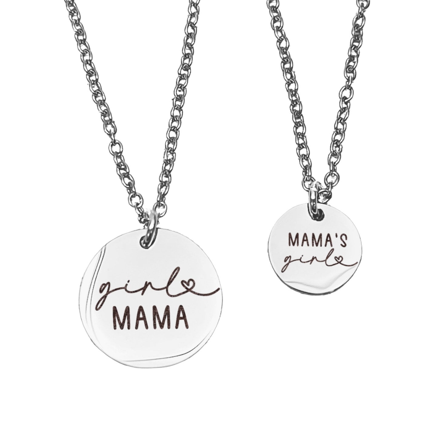 GIRL MAMA MOMMY + ME NECKLACE SET - Avy + Tay