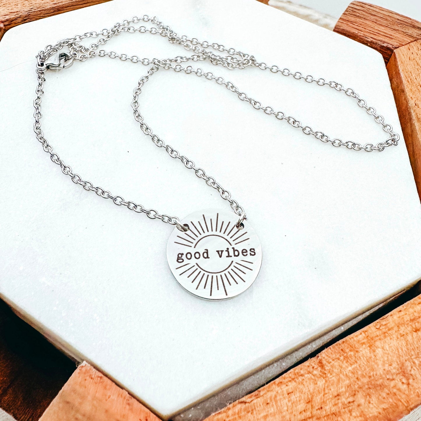 GOOD VIBES NECKLACE - Avy + Tay