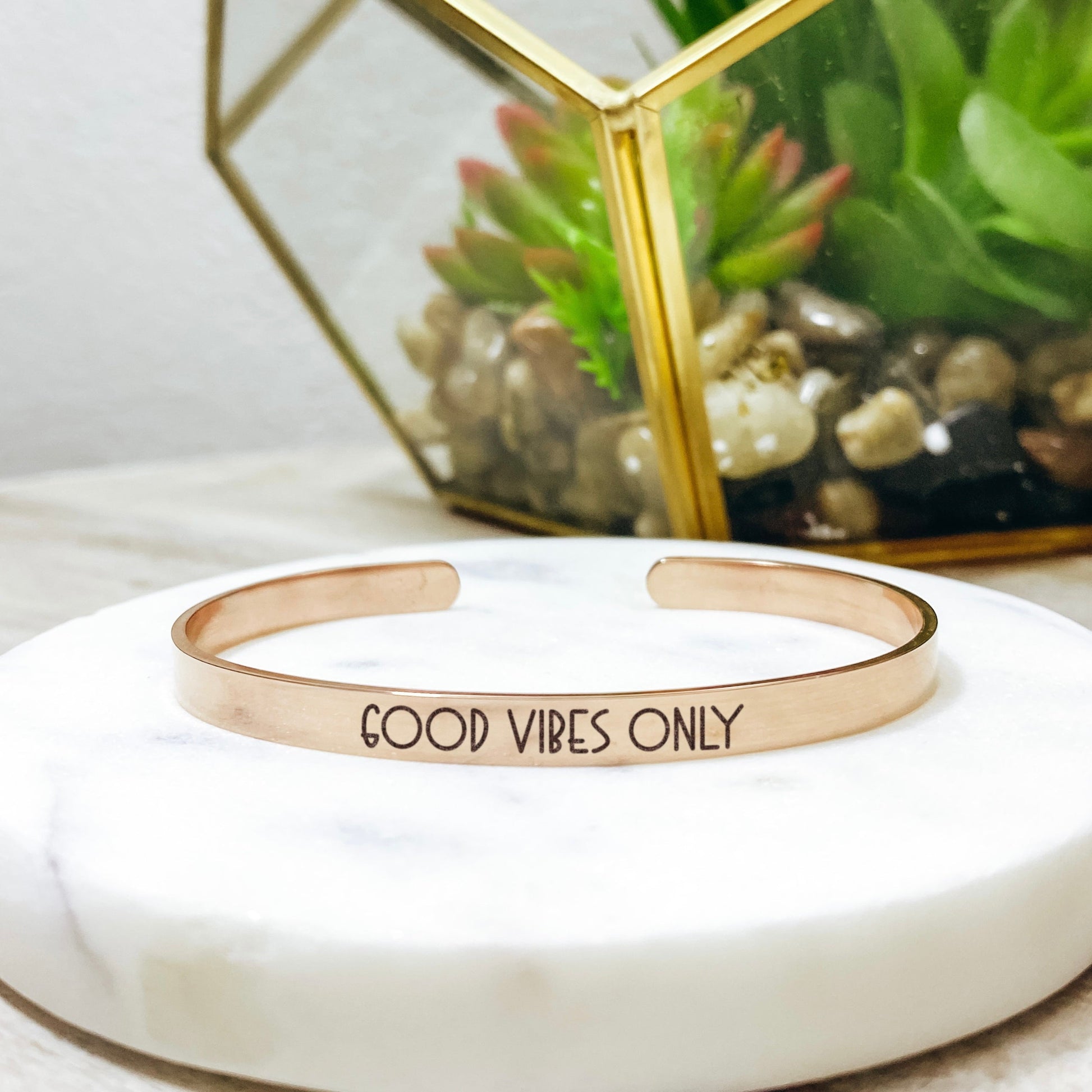 GOOD VIBES ONLY CUFF - Avy + Tay