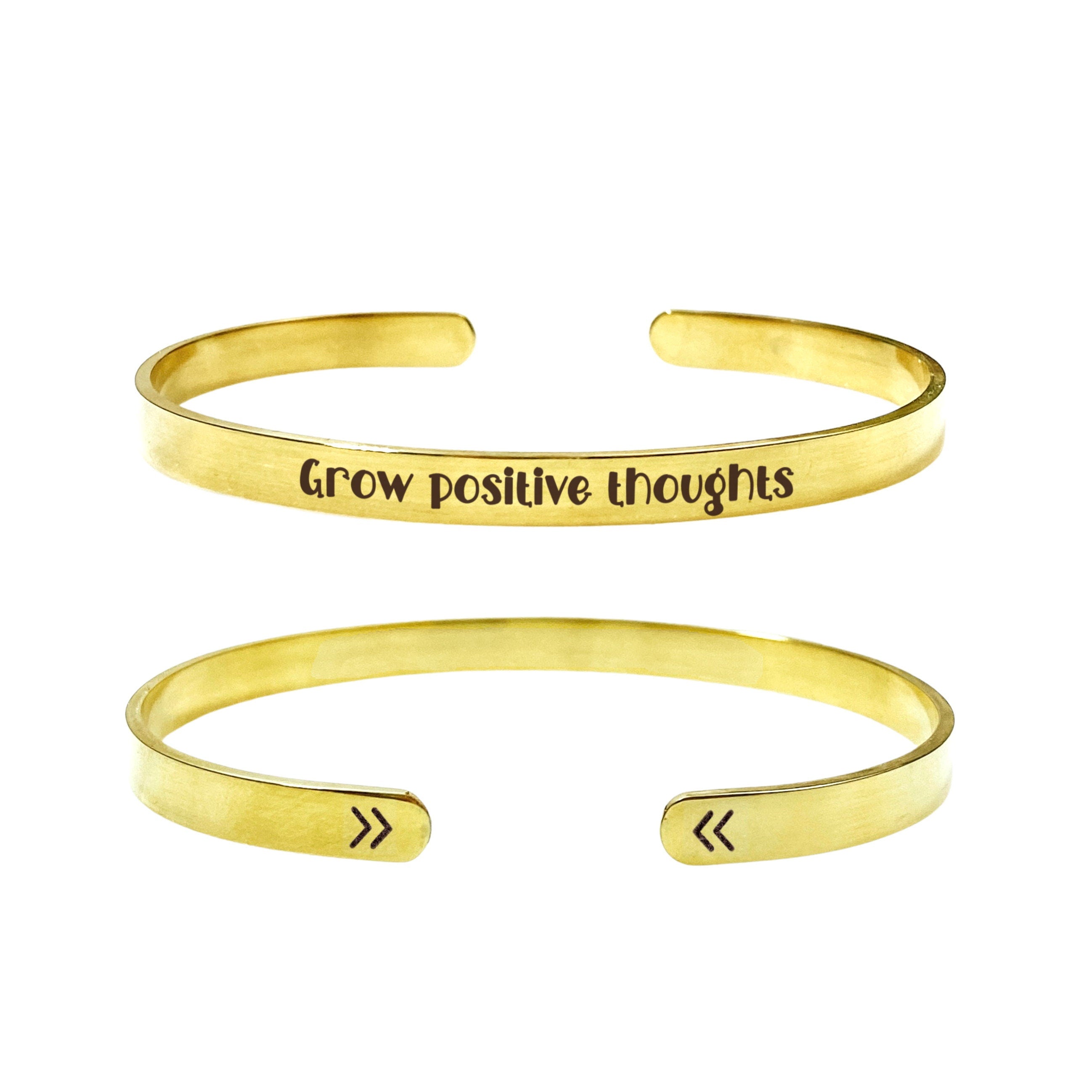 Always Think Positive Motivational Bracelet Set – Luxe Palette