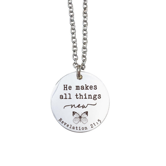 HE MAKES ALL THINGS NEW NECKLACE - Avy + Tay