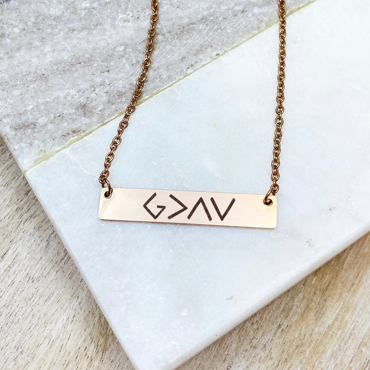 HIGHS AND LOWS BAR NECKLACE - Avy + Tay