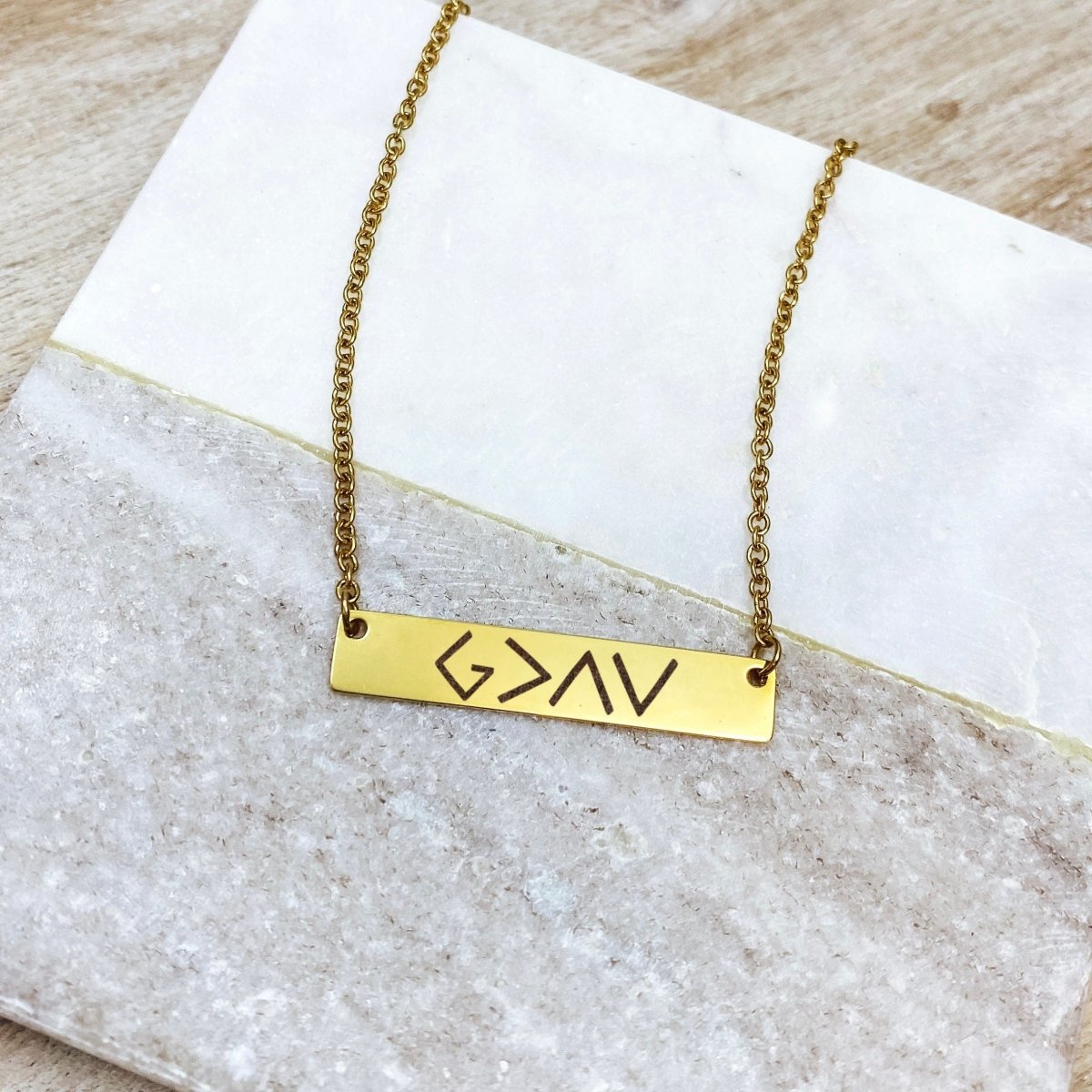 HIGHS AND LOWS BAR NECKLACE - Avy + Tay