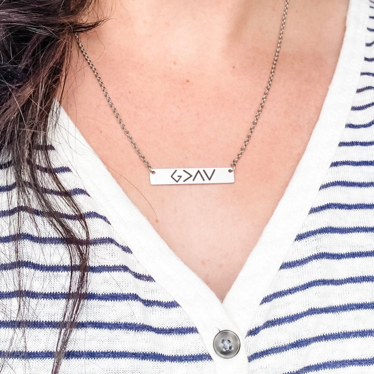 HIGHS AND LOWS BAR NECKLACE - Avy + Tay