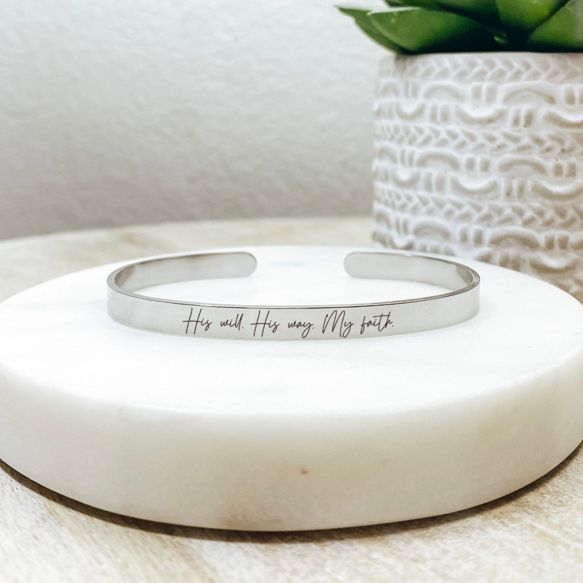 HIS WILL HIS WAY MY FAITH CUFF - Avy + Tay