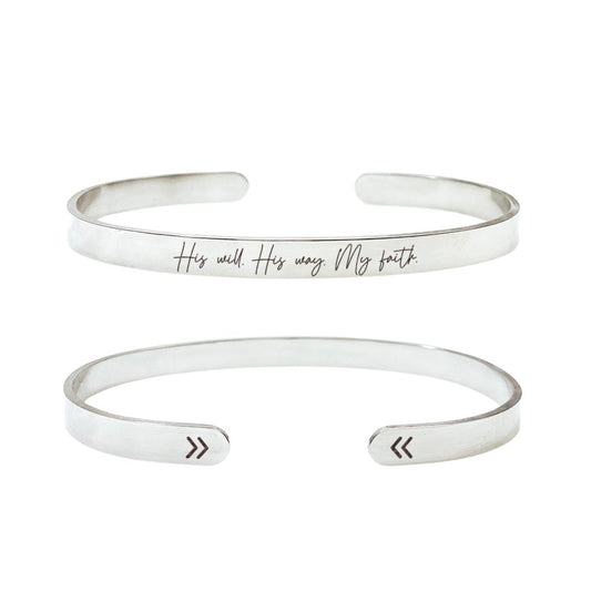 HIS WILL HIS WAY MY FAITH CUFF - Avy + Tay