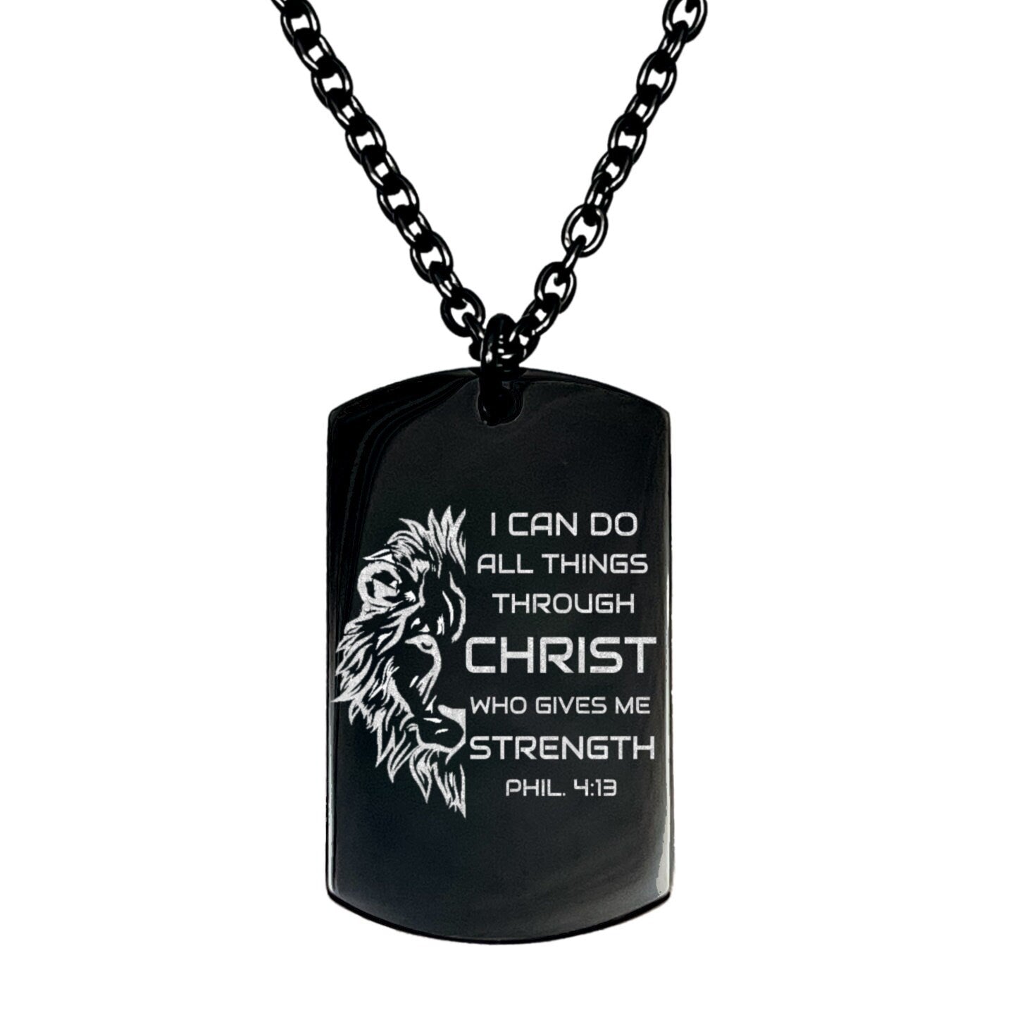 I CAN DO ALL THINGS THROUGH CHRIST MEN'S NECKLACE - Avy + Tay