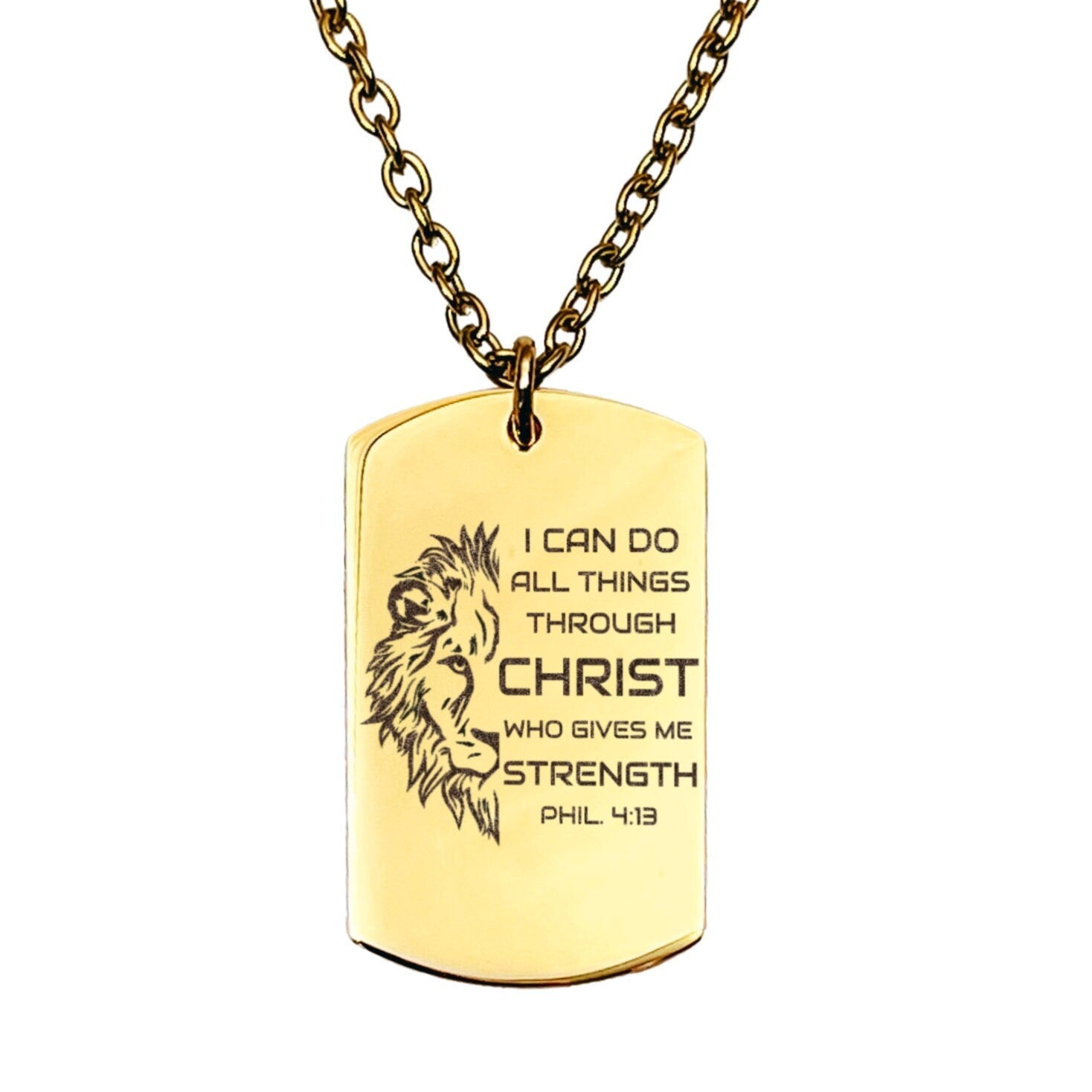 I CAN DO ALL THINGS THROUGH CHRIST MEN'S NECKLACE - Avy + Tay