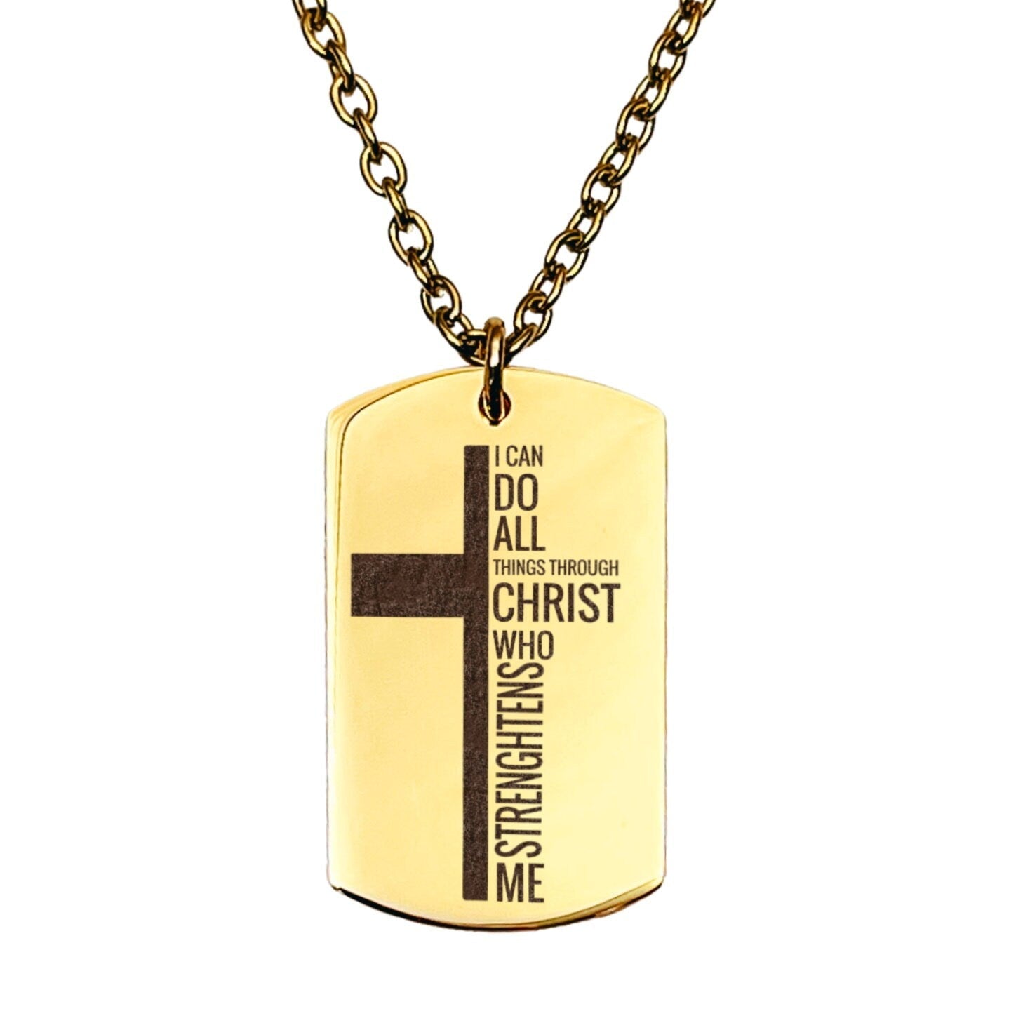 I CAN DO ALL THINGS THROUGH CHRIST MEN'S NECKLACE - Avy + Tay