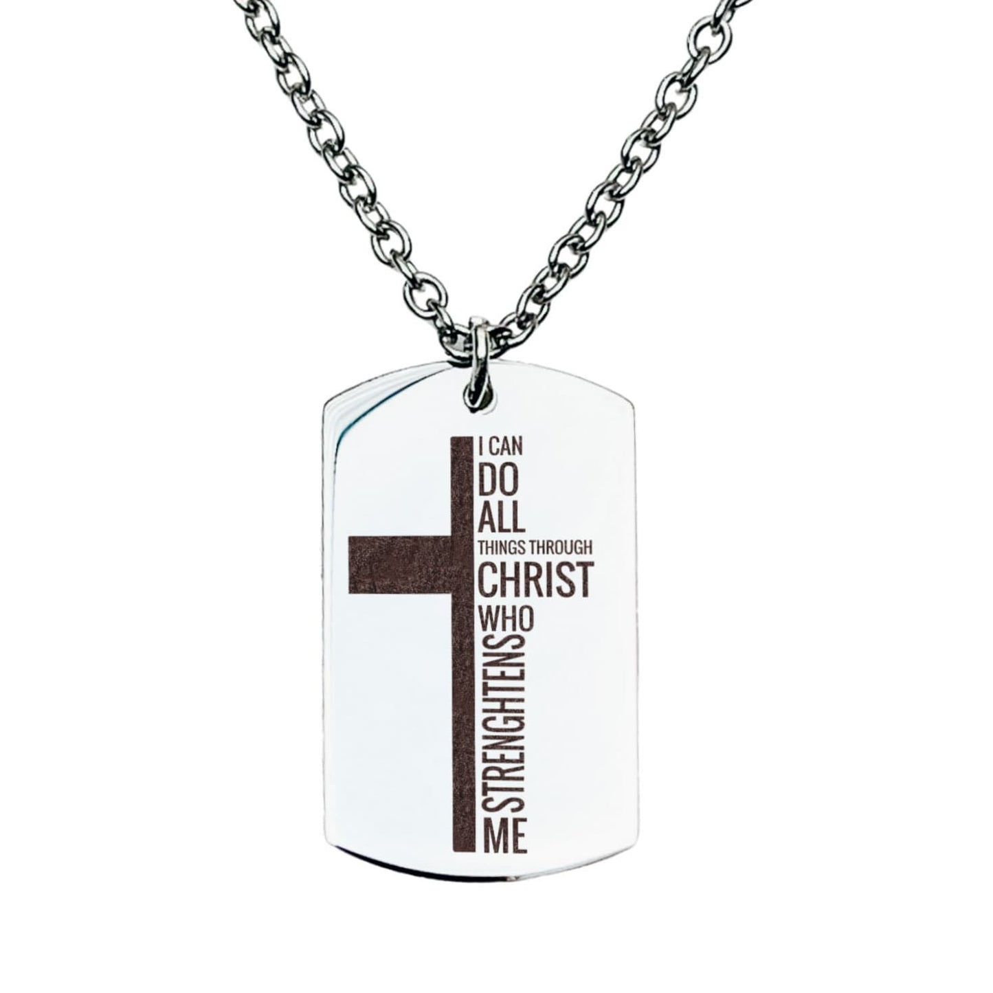 I CAN DO ALL THINGS THROUGH CHRIST MEN'S NECKLACE - Avy + Tay