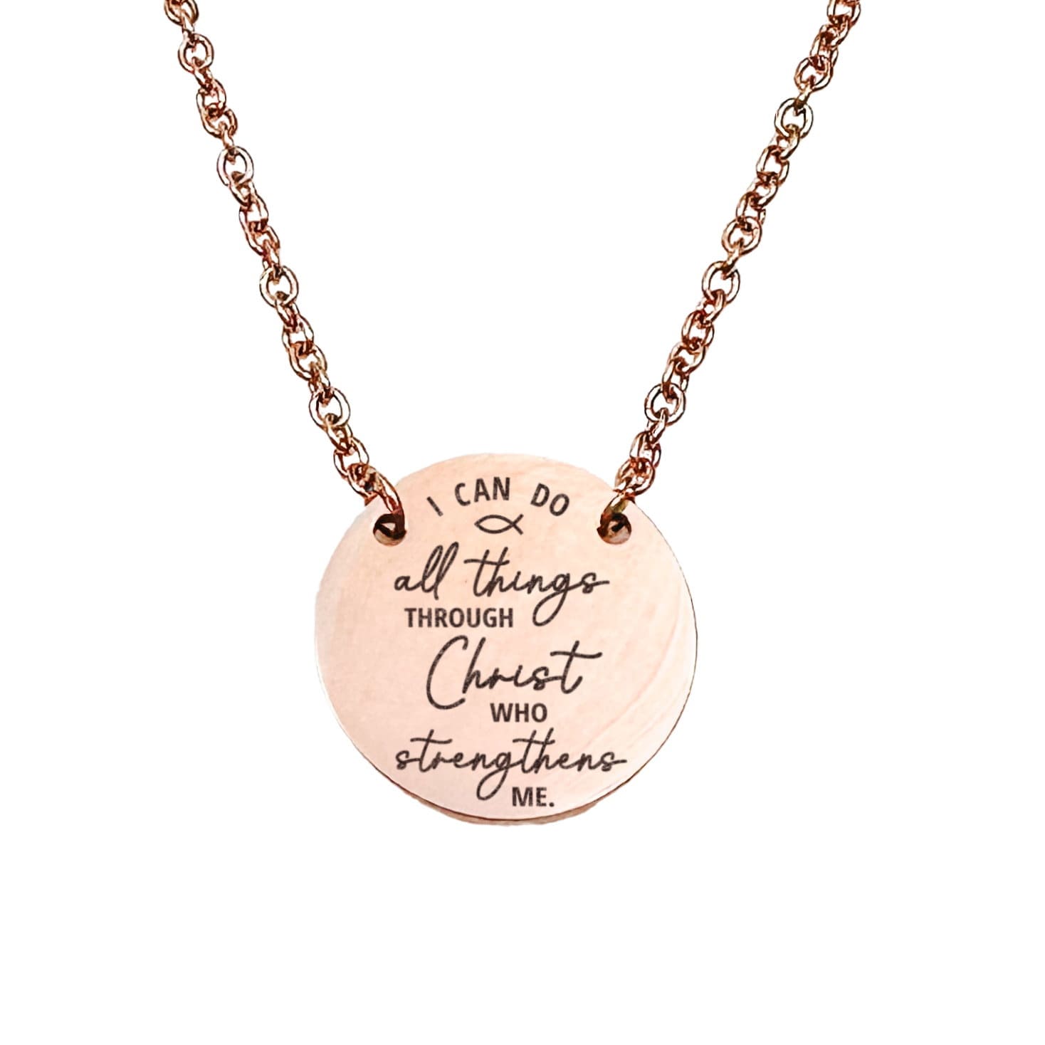 I CAN DO ALL THINGS THROUGH CHRIST NECKLACE - Avy + Tay