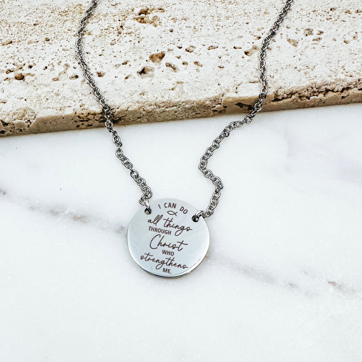 I CAN DO ALL THINGS THROUGH CHRIST NECKLACE - Avy + Tay