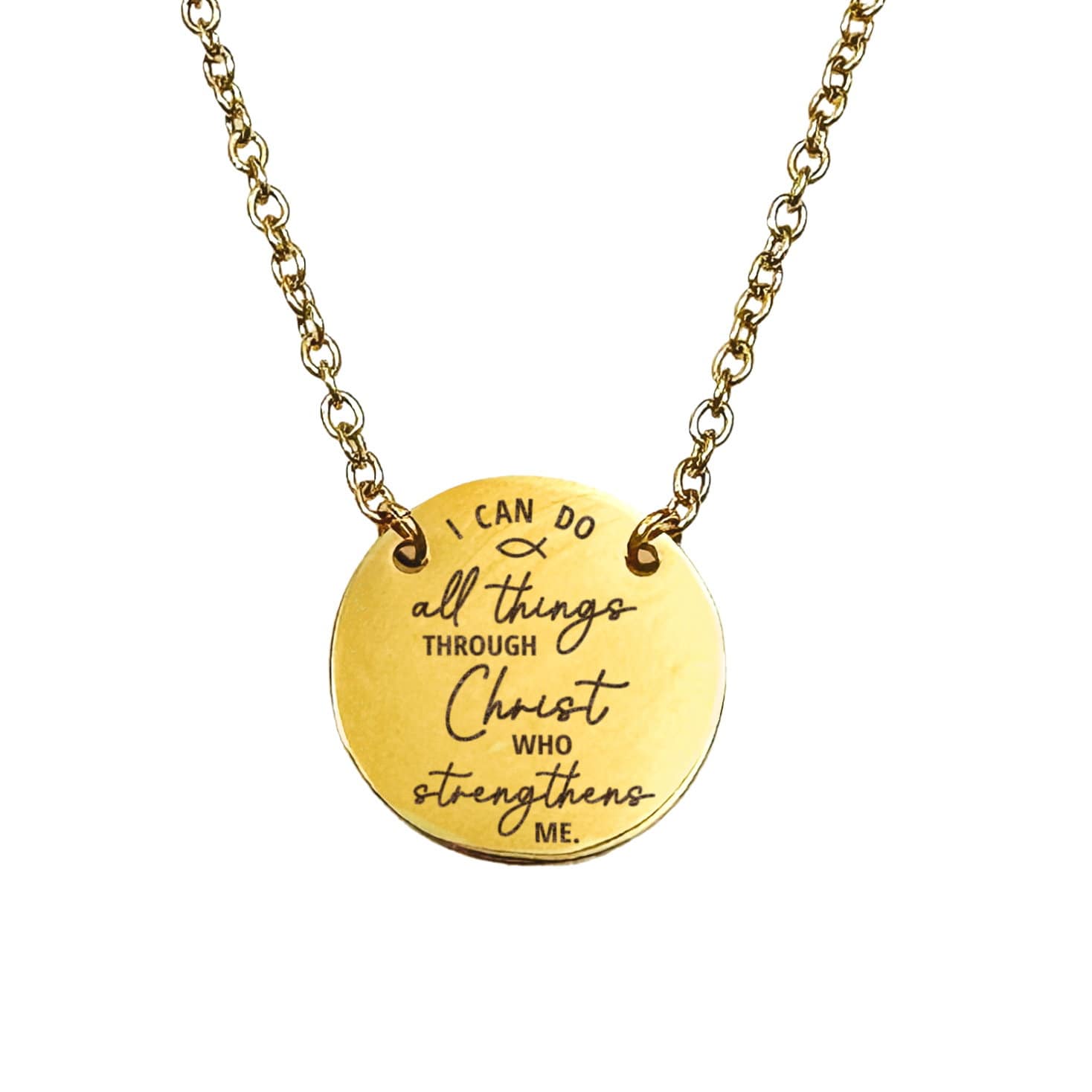 I CAN DO ALL THINGS THROUGH CHRIST NECKLACE - Avy + Tay