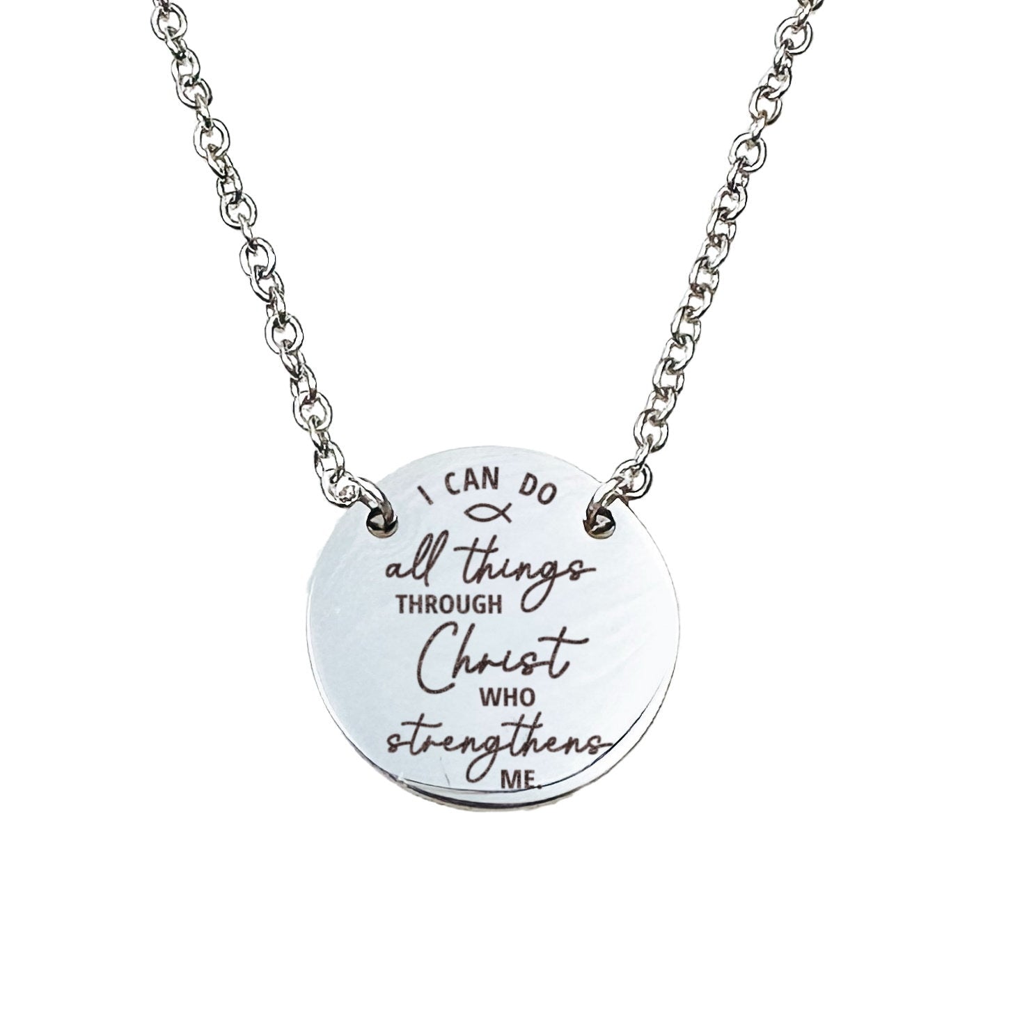 I CAN DO ALL THINGS THROUGH CHRIST NECKLACE - Avy + Tay