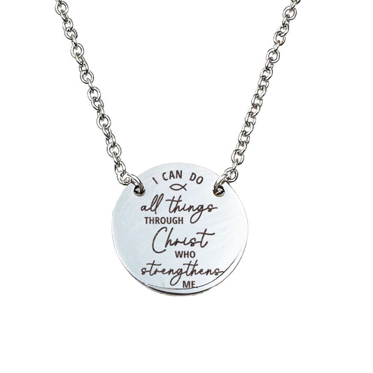 I CAN DO ALL THINGS THROUGH CHRIST NECKLACE - Avy + Tay