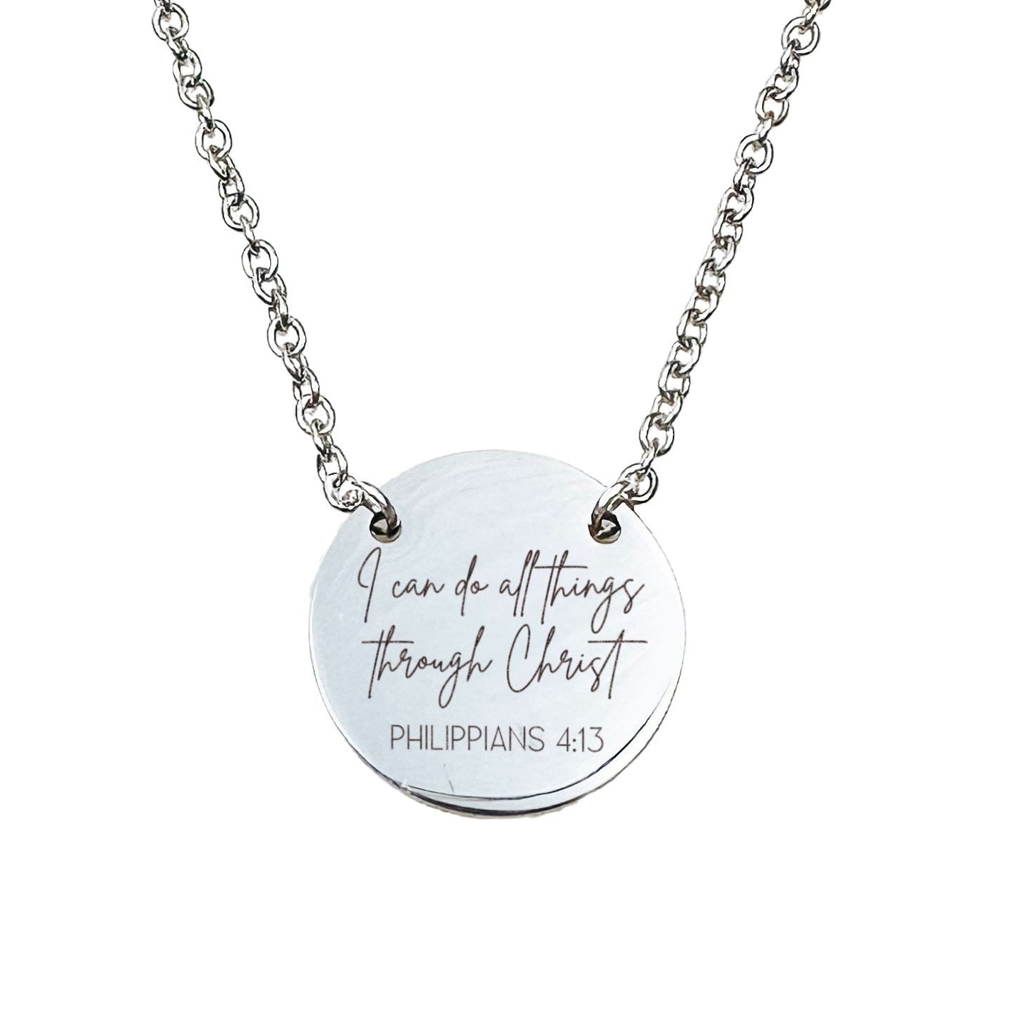 I CAN DO ALL THINGS THROUGH CHRIST PHILIPPIANS 4:13 NECKLACE - Avy + Tay