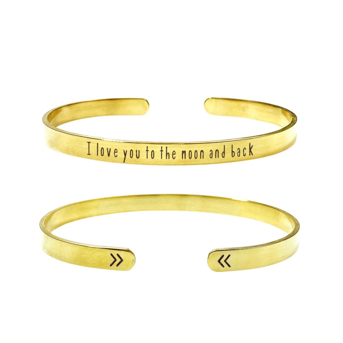 I LOVE YOU TO THE MOON AND BACK CUFF - Avy + Tay