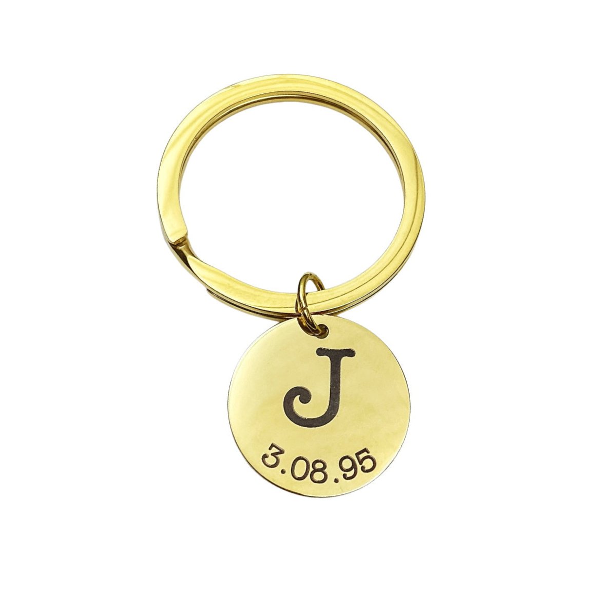 INITIAL DATE KEYCHAIN - Avy + Tay