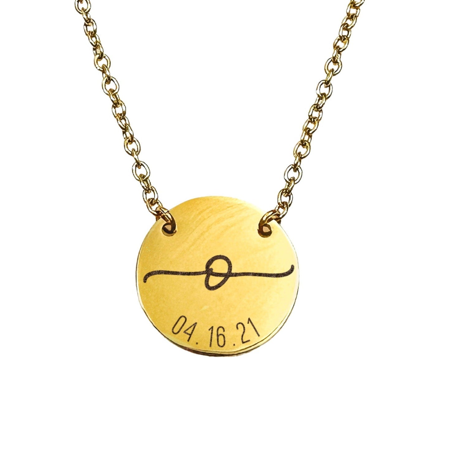 INITIAL + DATE NECKLACE - Avy + Tay