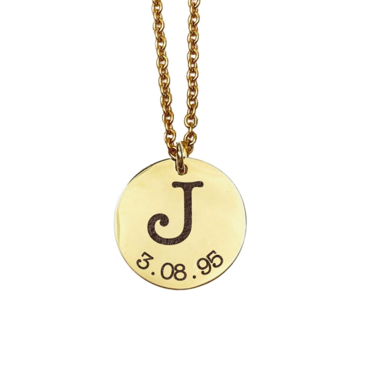 INITIAL DATE NECKLACE - Avy + Tay