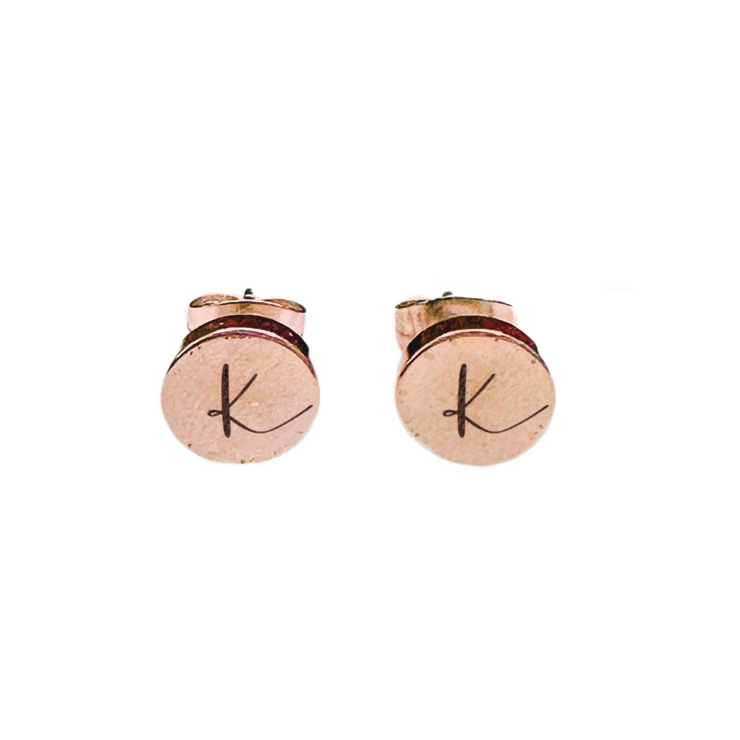 INITIAL EARRING STUDS - Avy + Tay