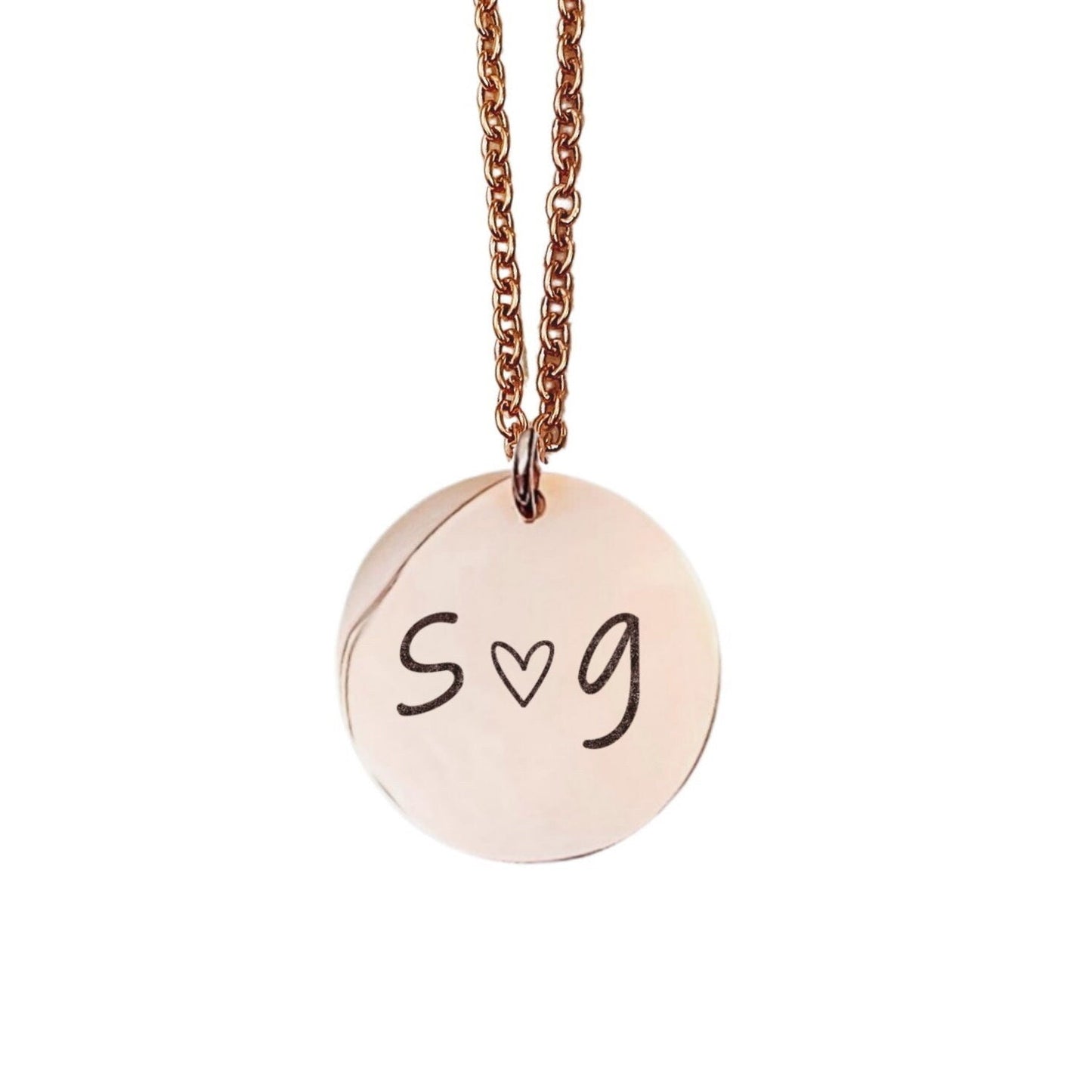 INITIALS + HEART NECKLACE - Avy + Tay