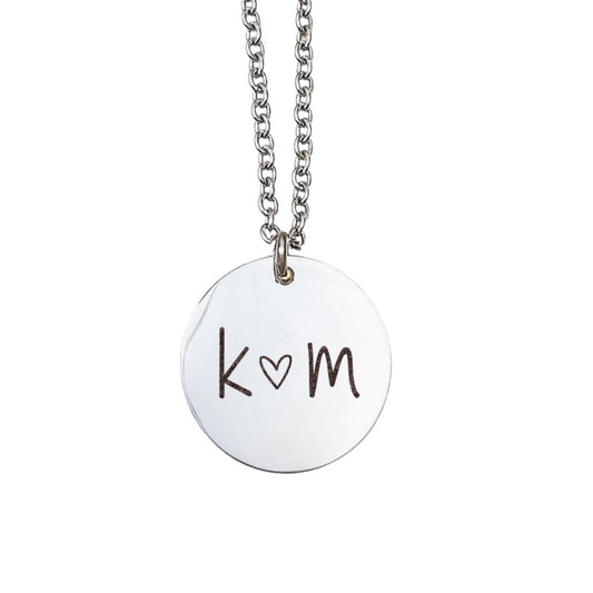 INITIALS + HEART NECKLACE - Avy + Tay