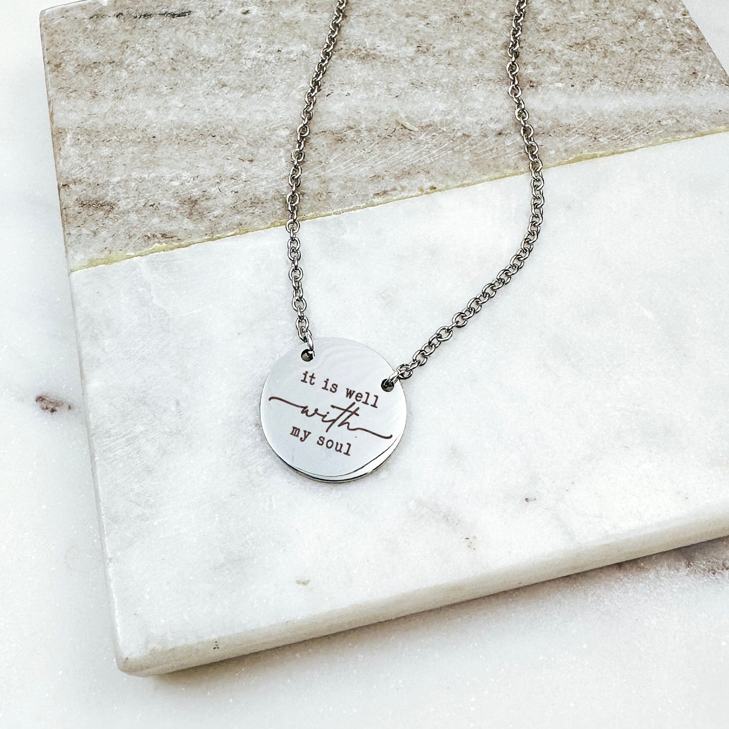 IT IS WELL WITH MY SOUL NECKLACE - Avy + Tay