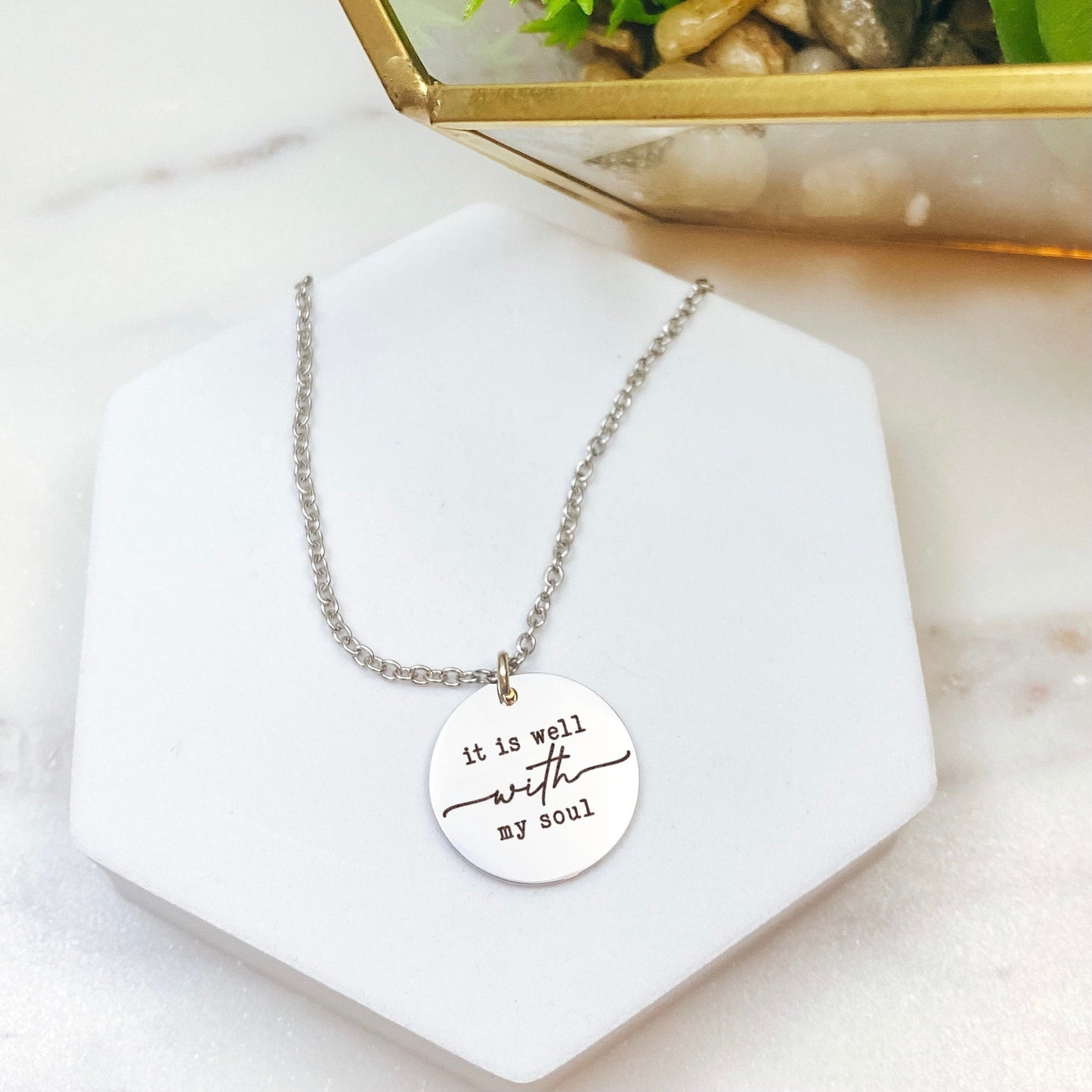 IT IS WELL WITH MY SOUL NECKLACE - Avy + Tay