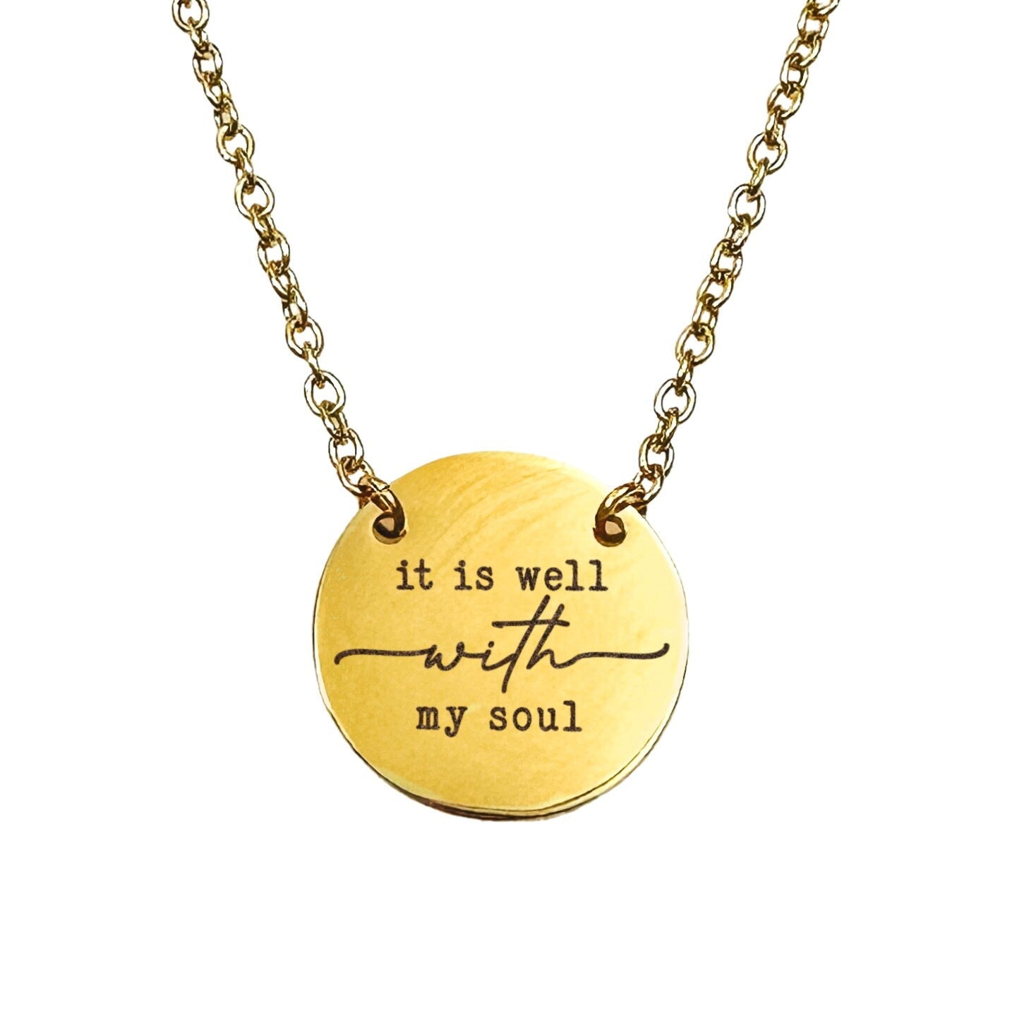 IT IS WELL WITH MY SOUL NECKLACE - Avy + Tay