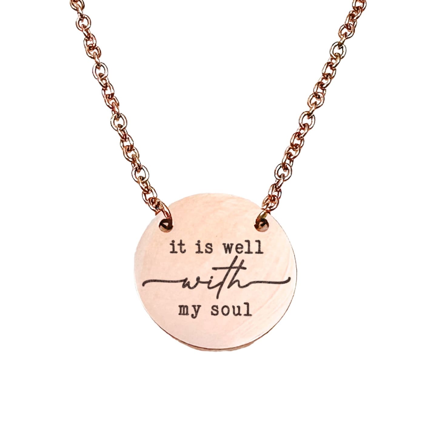 IT IS WELL WITH MY SOUL NECKLACE - Avy + Tay