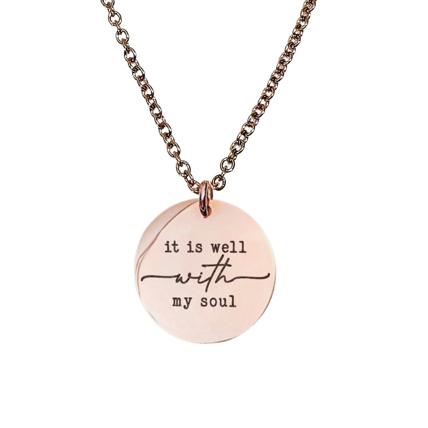 IT IS WELL WITH MY SOUL NECKLACE - Avy + Tay