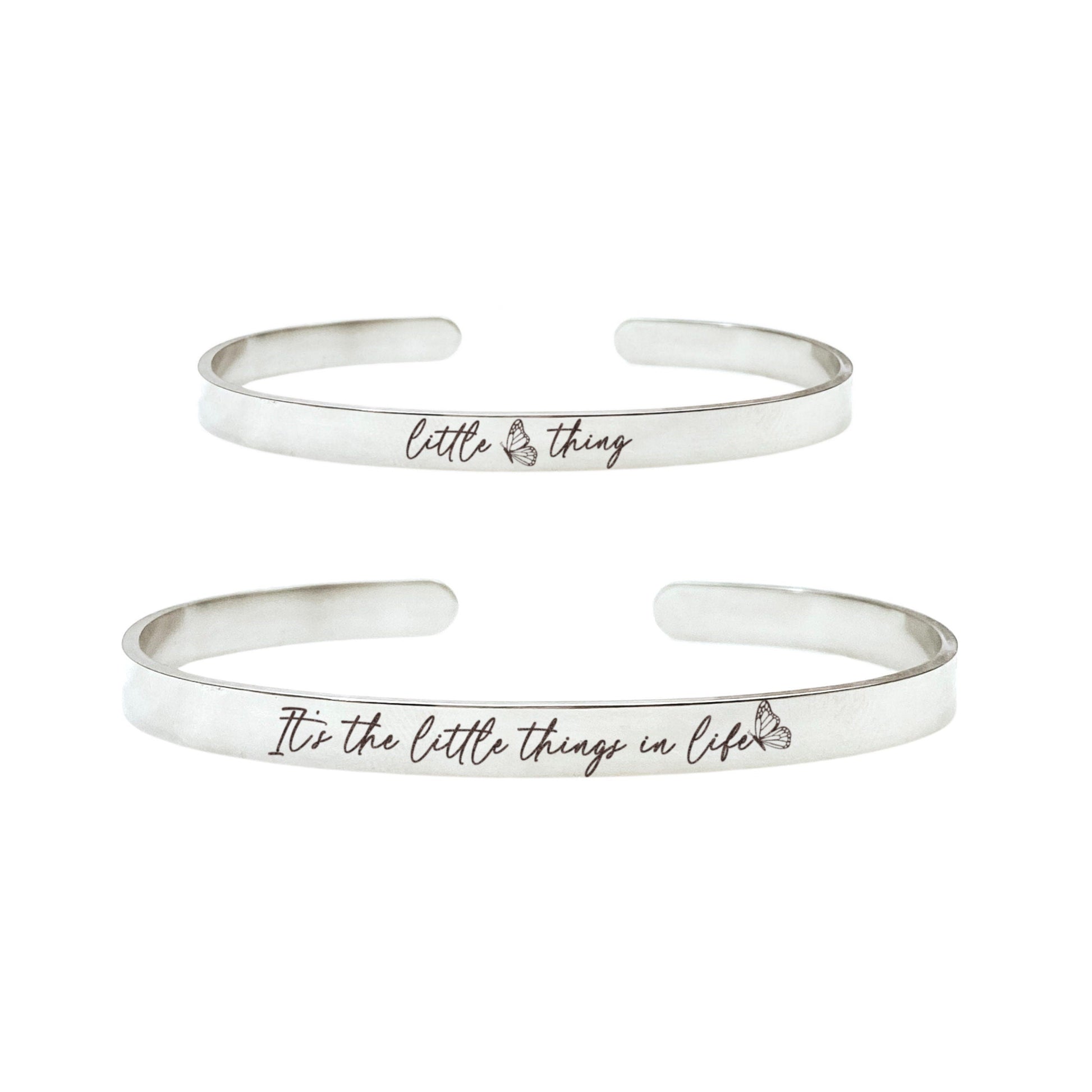 IT'S THE LITTLE THINGS IN LIFE MOMMY + ME CUFF SET - Avy + Tay