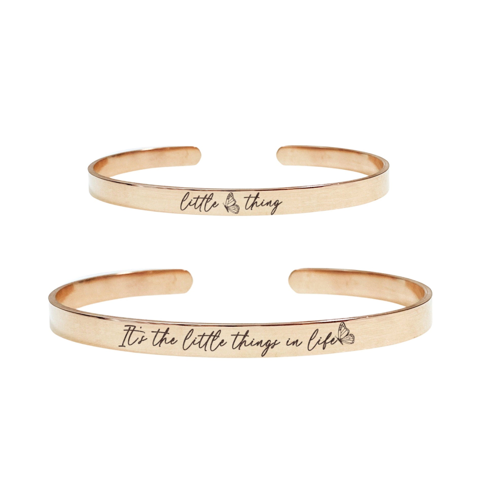 IT'S THE LITTLE THINGS IN LIFE MOMMY + ME CUFF SET - Avy + Tay