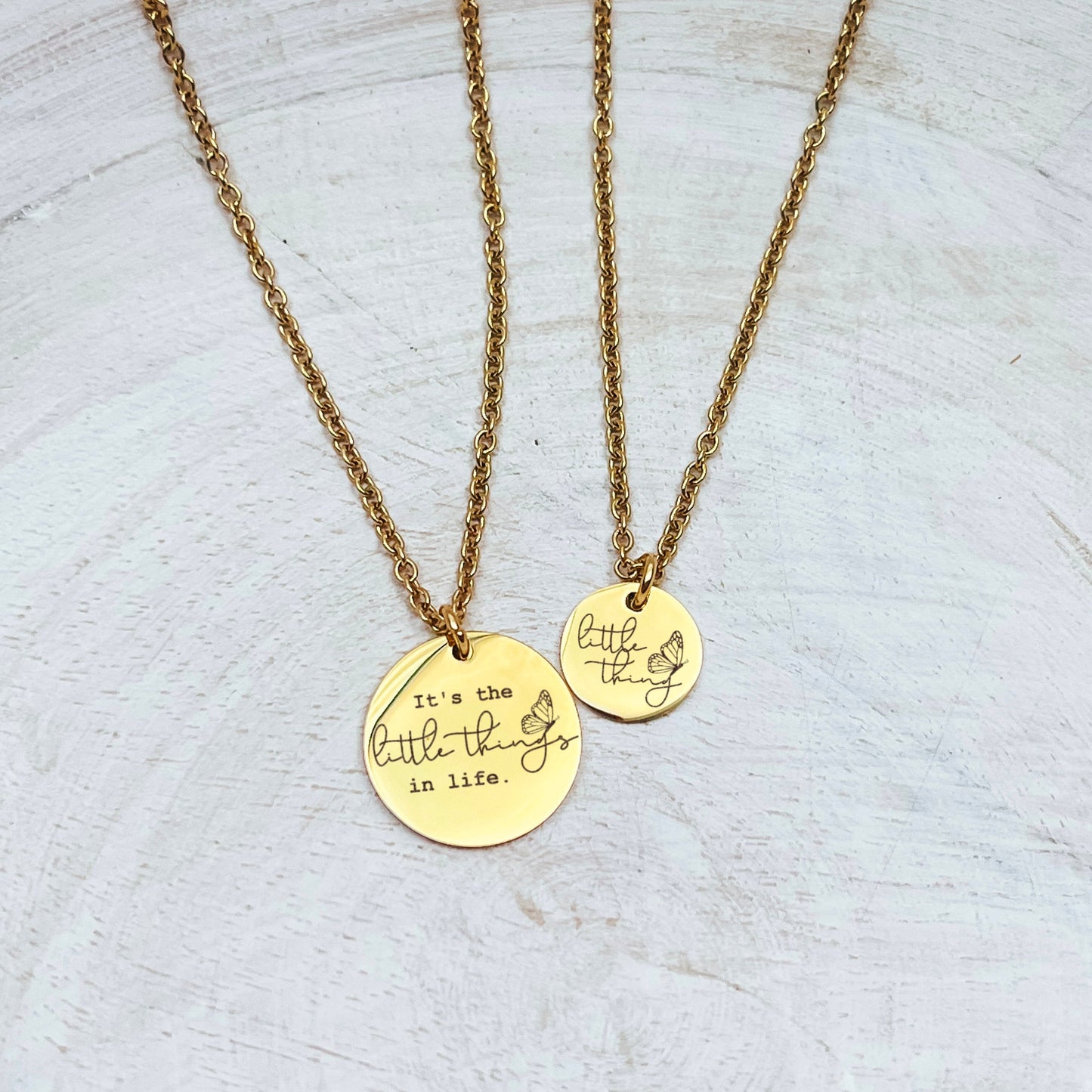 IT'S THE LITTLE THINGS MOMMY + ME NECKLACE SET - Avy + Tay