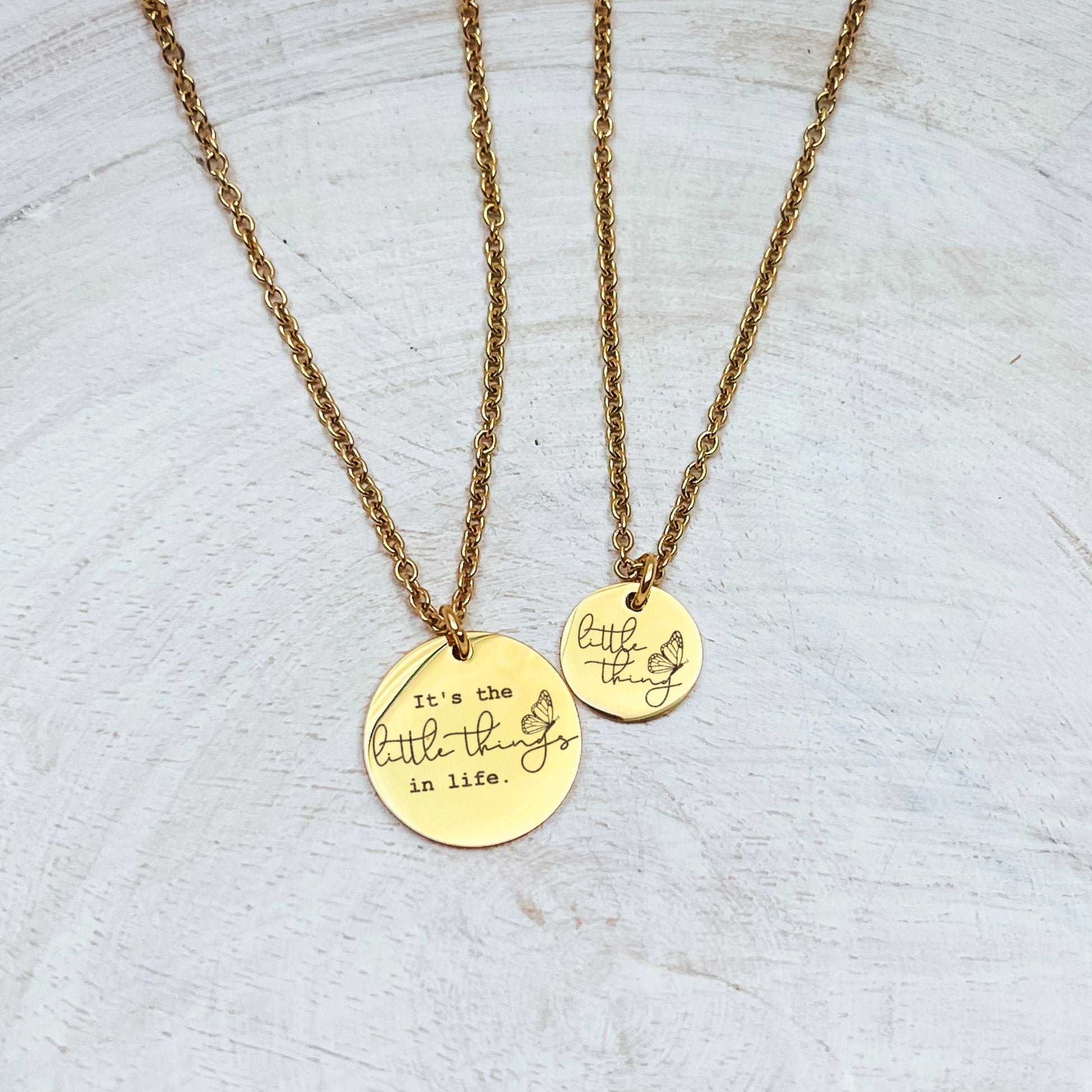 IT'S THE LITTLE THINGS MOMMY + ME NECKLACE SET - Avy + Tay