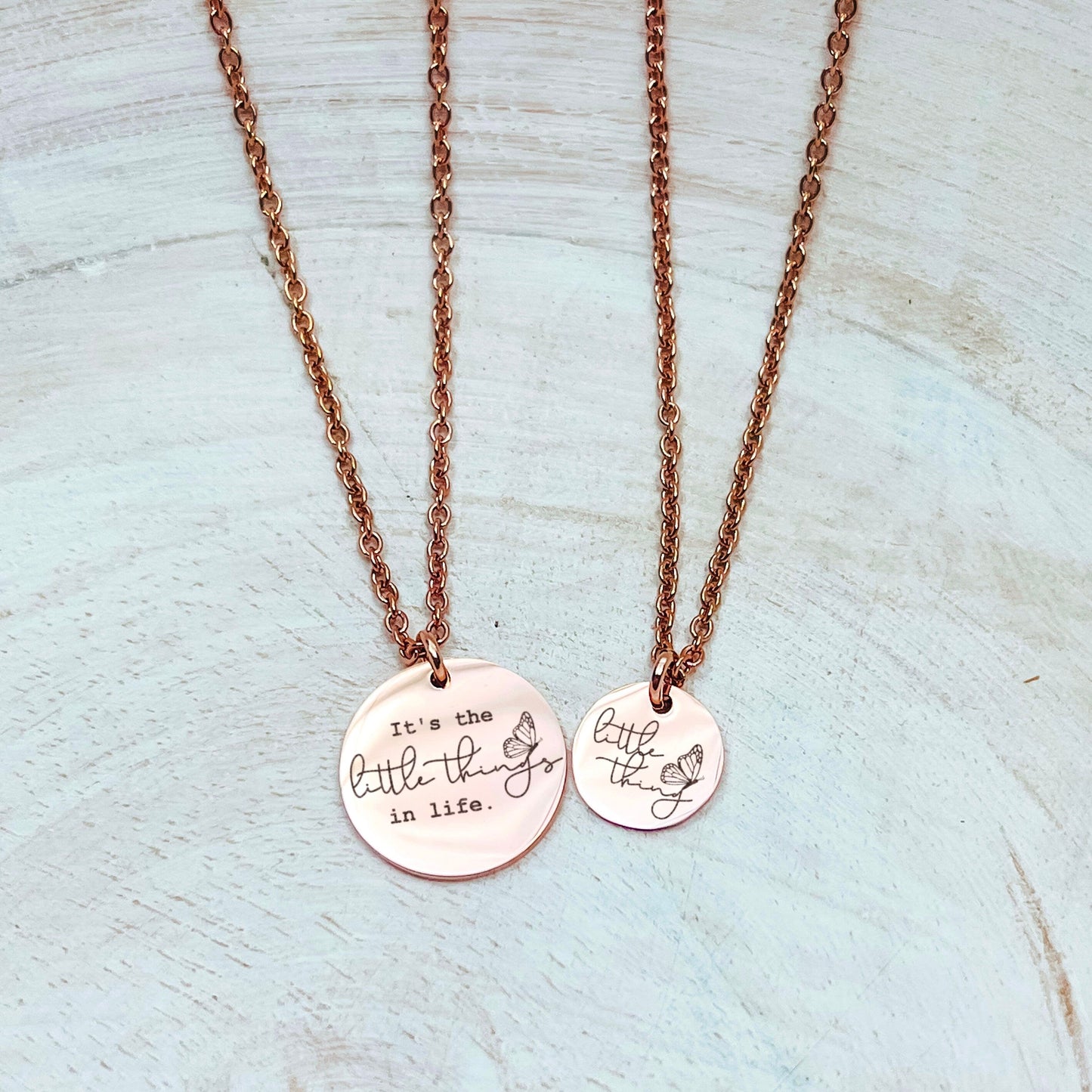 IT'S THE LITTLE THINGS MOMMY + ME NECKLACE SET - Avy + Tay