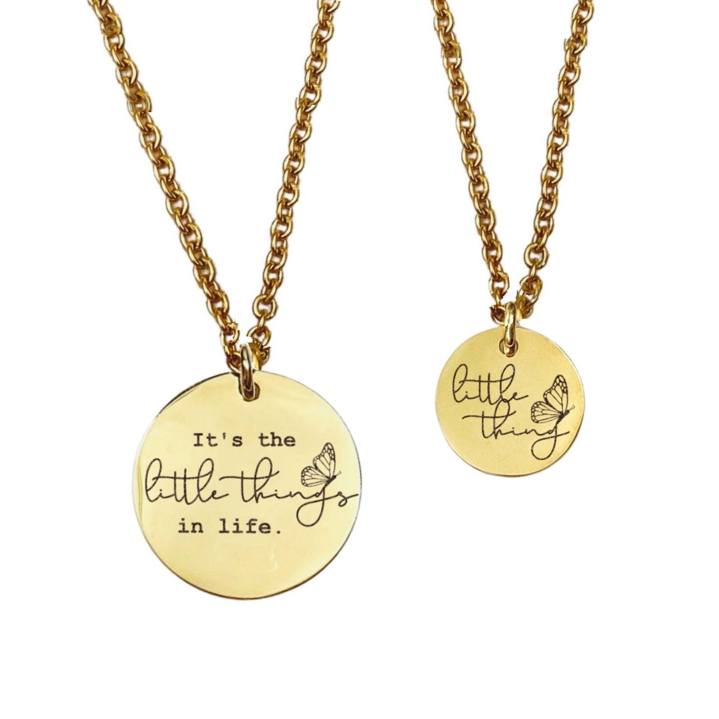 IT'S THE LITTLE THINGS MOMMY + ME NECKLACE SET - Avy + Tay