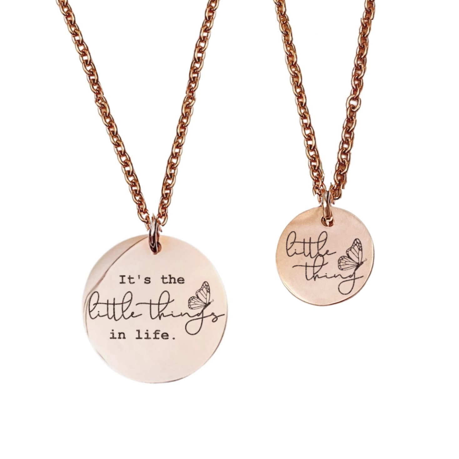 IT'S THE LITTLE THINGS MOMMY + ME NECKLACE SET - Avy + Tay