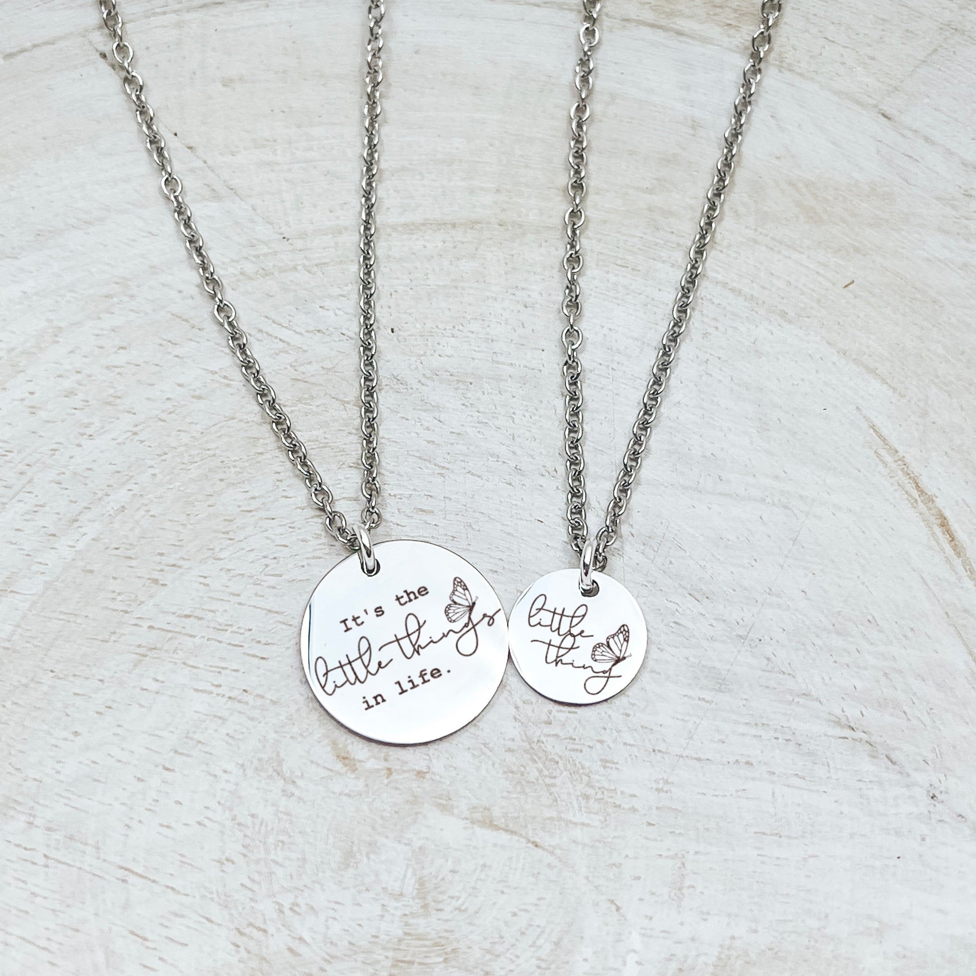 IT'S THE LITTLE THINGS MOMMY + ME NECKLACE SET - Avy + Tay