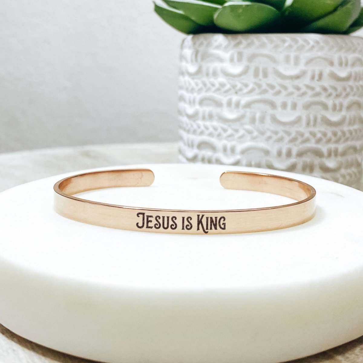 JESUS IS KING CUFF - Avy + Tay