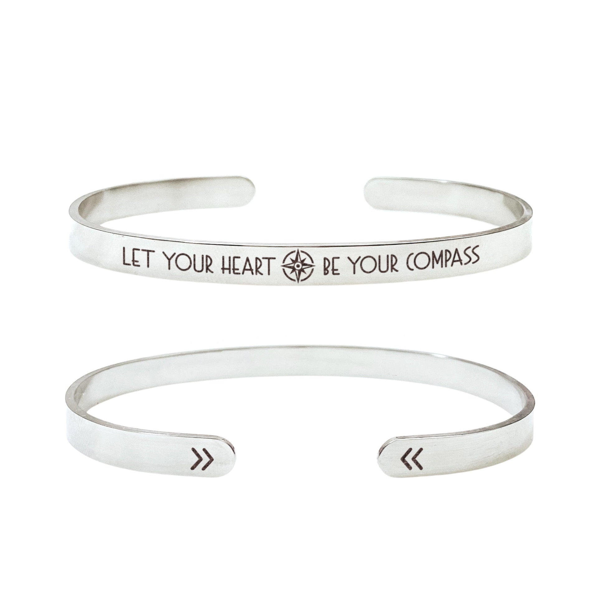 LET YOUR HEART BE YOUR COMPASS CUFF - Avy + Tay