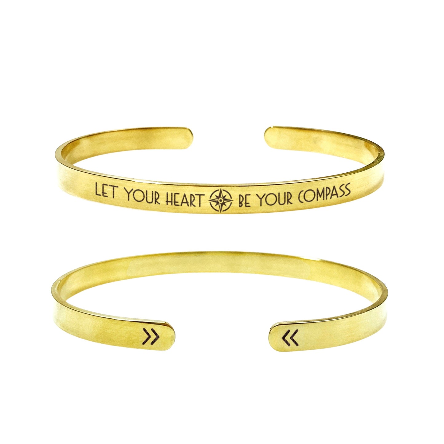 LET YOUR HEART BE YOUR COMPASS CUFF - Avy + Tay